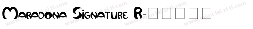 Maradona Signature R字体转换